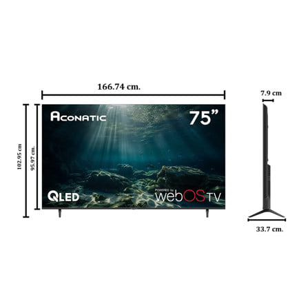 ทีวีคิวแอลอีดี 75 นิ้ว ACONATIC (4K, QLED, WEB OS) 75QSB340AN_4