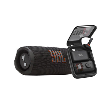 ชุดลำโพงพกพาพร้อมไมค์ JBL SING&GO สีดำ_0