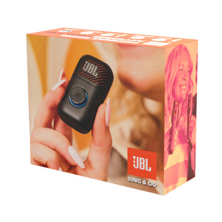 ชุดลำโพงพกพาพร้อมไมค์ JBL SING&GO สีดำ_7
