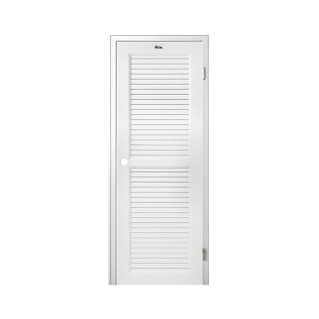 ชุดประตูห้องน้ำพร้อมวงกบ UPVC เจาะลูกบิด ASARA S937 70x200 ซม. สีขาว_0