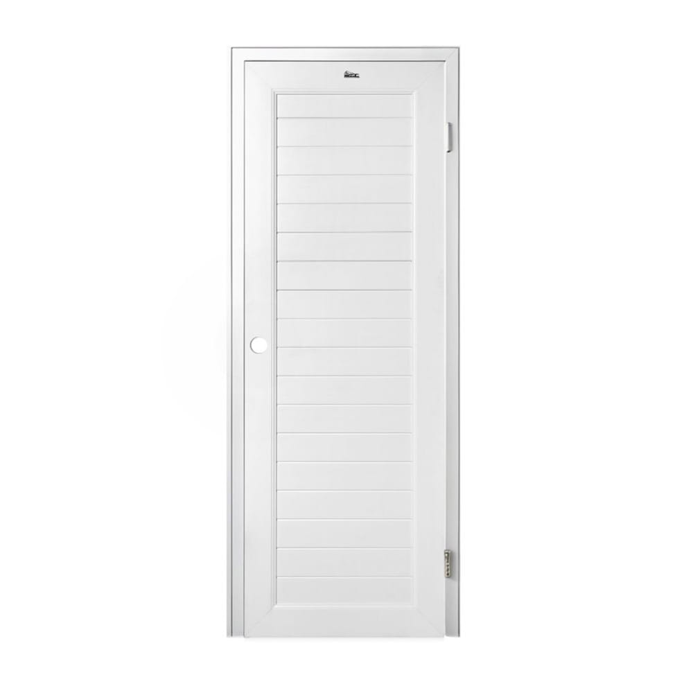 ชุดประตูห้องน้ำพร้อมวงกบ UPVC เจาะลูกบิด ASARA S931 70x200 ซม. สีขาว