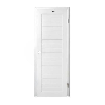 ชุดประตูห้องน้ำพร้อมวงกบ UPVC เจาะลูกบิด ASARA S931 70x200 ซม. สีขาว_0