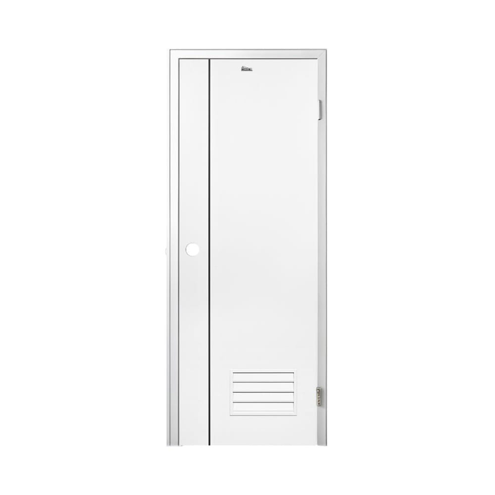 ชุดประตูห้องน้ำพร้อมวงกบ UPVC เจาะลูกบิด ASARA A812 70x180 ซม. สีขาว