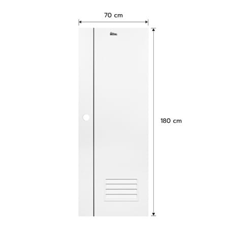 ชุดประตูห้องน้ำพร้อมวงกบ UPVC เจาะลูกบิด ASARA A812 70x180 ซม. สีขาว_4