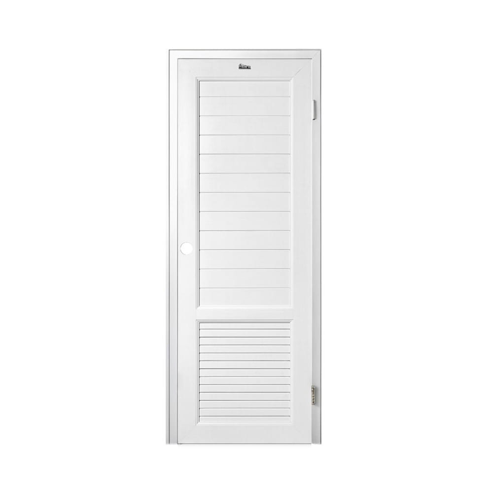 ชุดประตูห้องน้ำพร้อมวงกบ UPVC เจาะลูกบิด ASARA S933 70x200 ซม. สีขาว