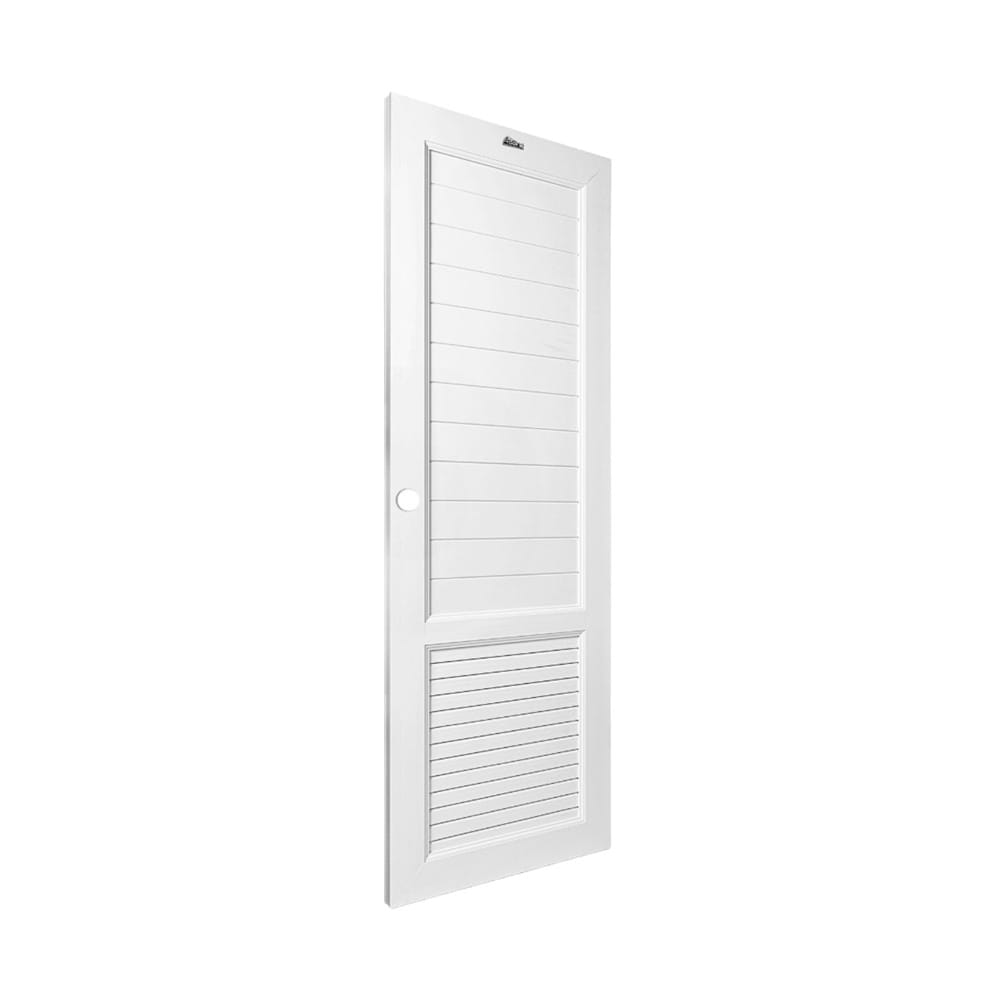 ชุดประตูห้องน้ำพร้อมวงกบ UPVC เจาะลูกบิด ASARA S933 70x200 ซม. สีขาว