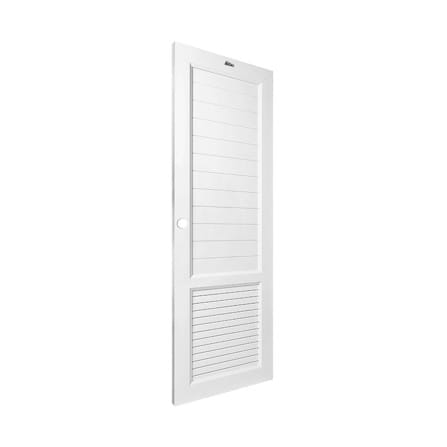ชุดประตูห้องน้ำพร้อมวงกบ UPVC เจาะลูกบิด ASARA S933 70x200 ซม. สีขาว_2