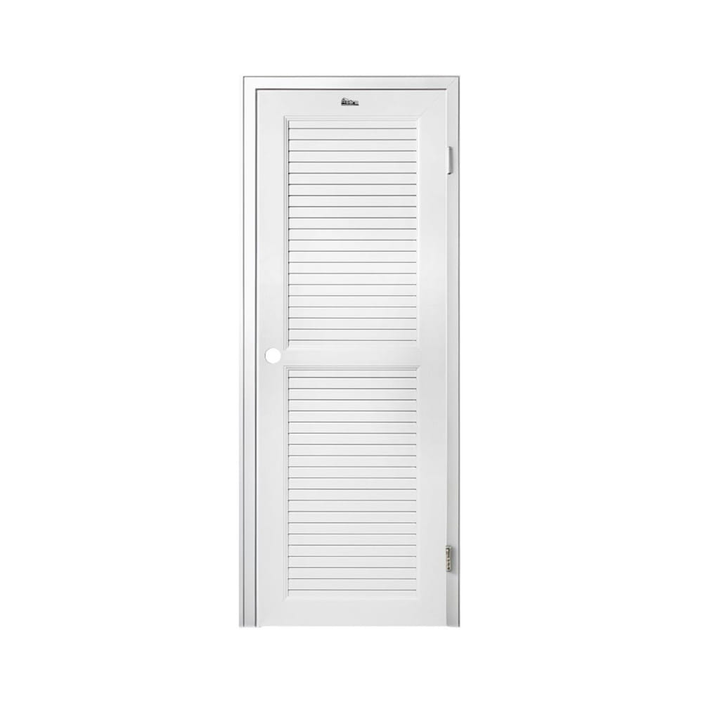 ชุดประตูห้องน้ำพร้อมวงกบ UPVC เจาะลูกบิด ASARA S937 70x180 ซม. สีขาว