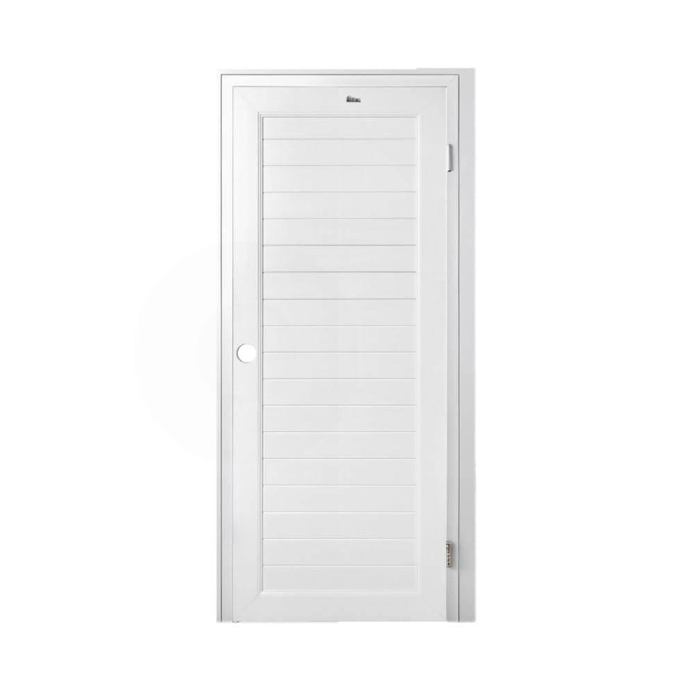 ชุดประตูห้องน้ำพร้อมวงกบ UPVC เจาะลูกบิด ASARA S932 80x200 ซม. สีขาว