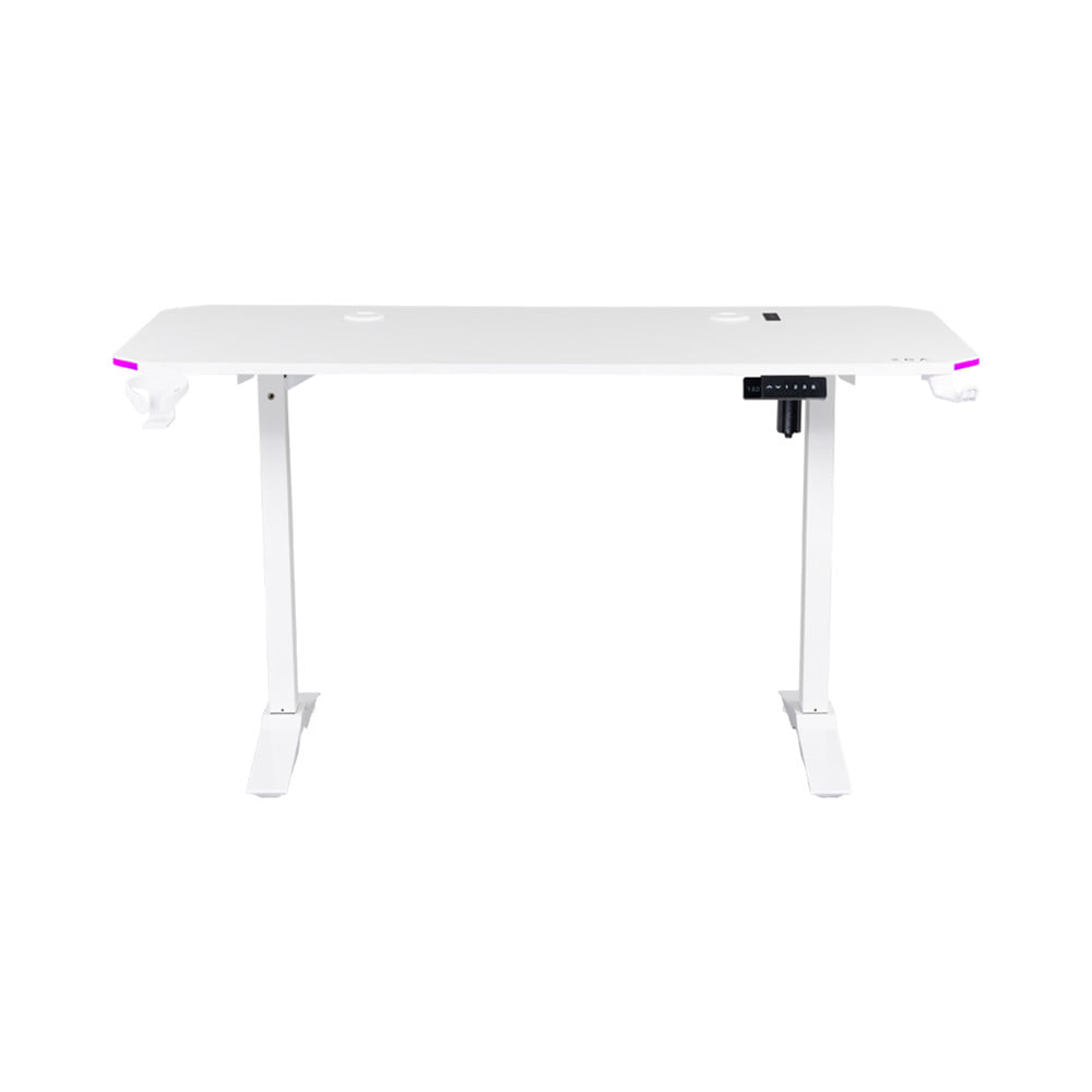 โต๊ะเกมมิ่งปรับระดับไฟฟ้า EGA TYPE GD14 140 ซม. สีขาว