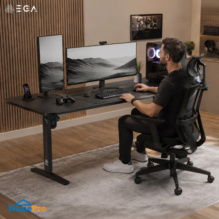 โต๊ะเกมมิ่งปรับระดับไฟฟ้า EGA TYPE GD15 160 ซม. สีดำ_3