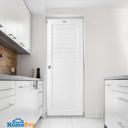 ชุดประตูห้องน้ำพร้อมวงกบ UPVC เจาะลูกบิด ASARA S931 70x180 ซม. สีขาว_3