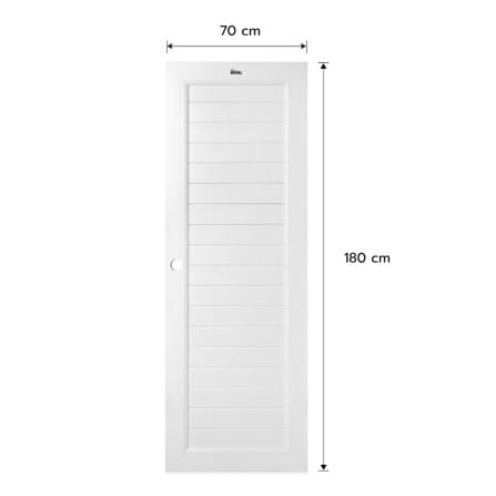 ชุดประตูห้องน้ำพร้อมวงกบ UPVC เจาะลูกบิด ASARA S931 70x180 ซม. สีขาว_4