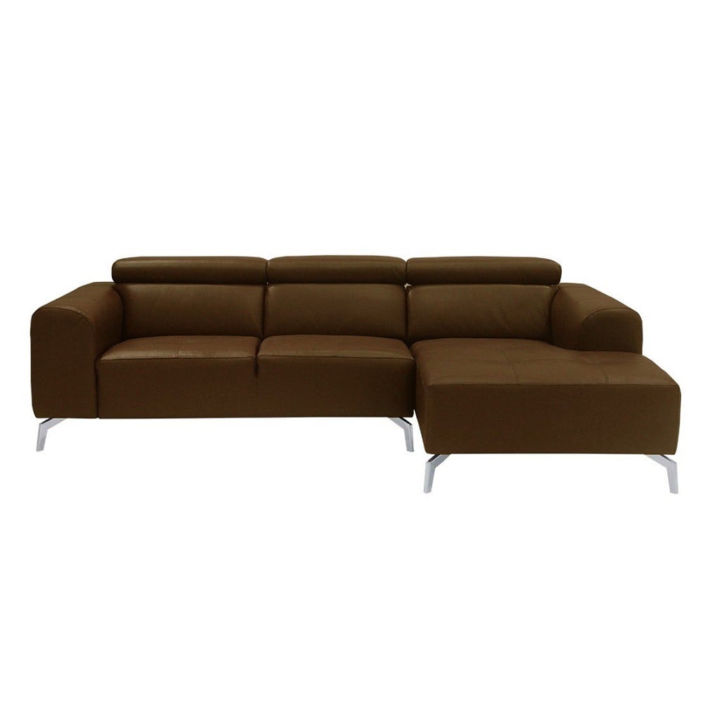 โซฟาเข้ามุมขวา SOFA SOLUTIONS GURIN 19218102 สีน้ำตาล