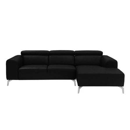 โซฟาเข้ามุมขวา SOFA SOLUTIONS GURIN 19218098 สีดำ_0