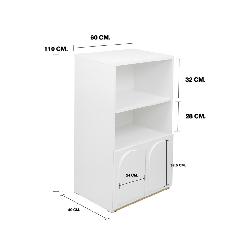 ตู้สูง KONCEPT NORDIS 19241510 60 ซม. สีขาว