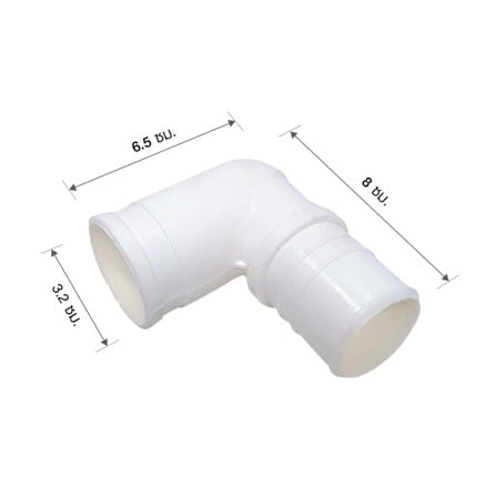 อุปกรณ์ข้อต่อน้ำทิ้ง ข้องอ ELEGANCE EG-0746 8 ซม._2