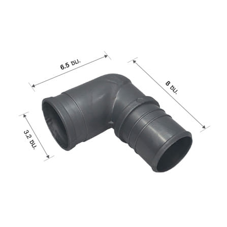 อุปกรณ์ข้อต่อน้ำทิ้ง ข้องอ ELEGANCE EG-0747 8 ซม._2