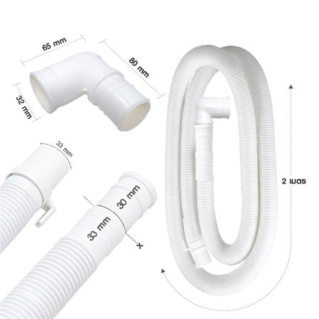อุปกรณ์ข้อต่อน้ำทิ้ง ท่อย่น ELEGANCE EG-0741 2 เมตร_3