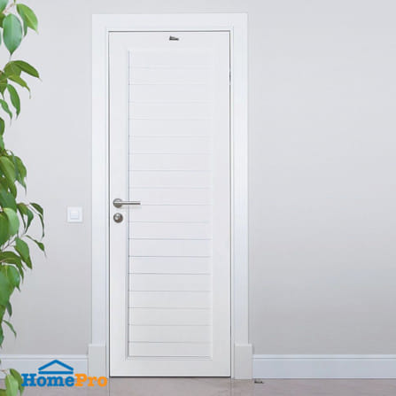 ประตูห้องน้ำ UPVC เจาะรูลูกบิด ASARA S931 70x200 ซม. สีขาว_2