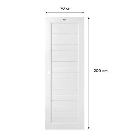 ประตูห้องน้ำ UPVC เจาะรูลูกบิด ASARA S931 70x200 ซม. สีขาว_3
