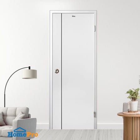 ประตูห้องน้ำ UPVC เจาะลูกบิด ASARA A811 70x200 ซม. สีขาว_2