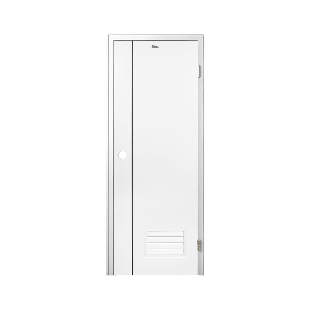ชุดประตูห้องน้ำพร้อมวงกบ UPVC เจาะลูกบิด ASARA A812 70x200 ซม. สีขาว