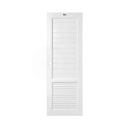 ประตูห้องน้ำ UPVC เจาะรูลูกบิด ASARA S933 70x200 ซม. สีขาว_0