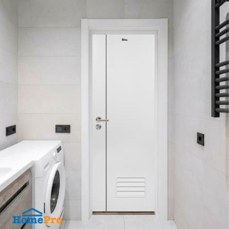 ประตูห้องน้ำ UPVC เจาะลูกบิด ASARA A812 70x200 ซม. สีขาว_2
