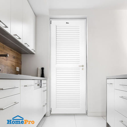 ประตูห้องน้ำ UPVC เจาะลูกบิด ASARA A811 70x180 ซม. สีขาว_2