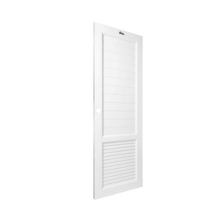 ประตูห้องน้ำ UPVC เจาะรูลูกบิด ASARA S933 70x180 ซม. สีขาว_1