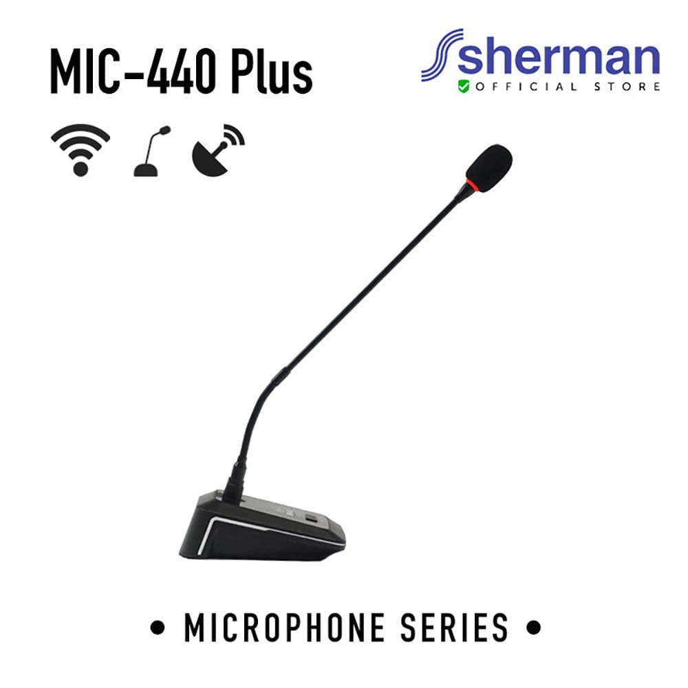 ชุดไมโครโฟนตั้งโต๊ะ SHERMAN MIC-440 PLUS
