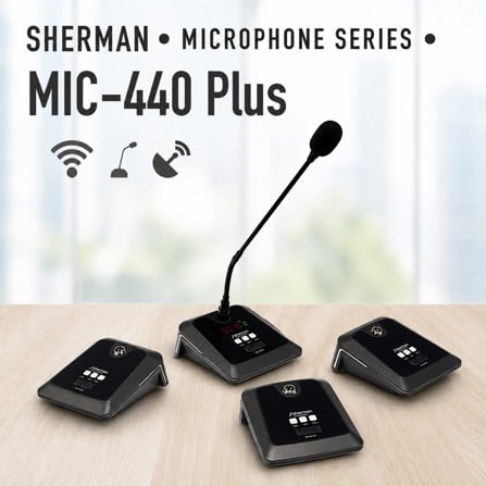 ชุดไมโครโฟนตั้งโต๊ะ SHERMAN MIC-440 PLUS_4