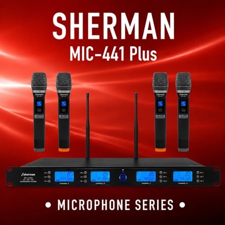 ไมโครโฟนไร้สาย SHERMAN MIC-441 PLUS_4
