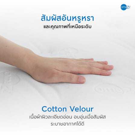 ที่นอนไฮบริด 3.5 ฟุต OMAZZ FOLANTE (พร้อมชุดเครื่องนอน 6 ชิ้น)_13