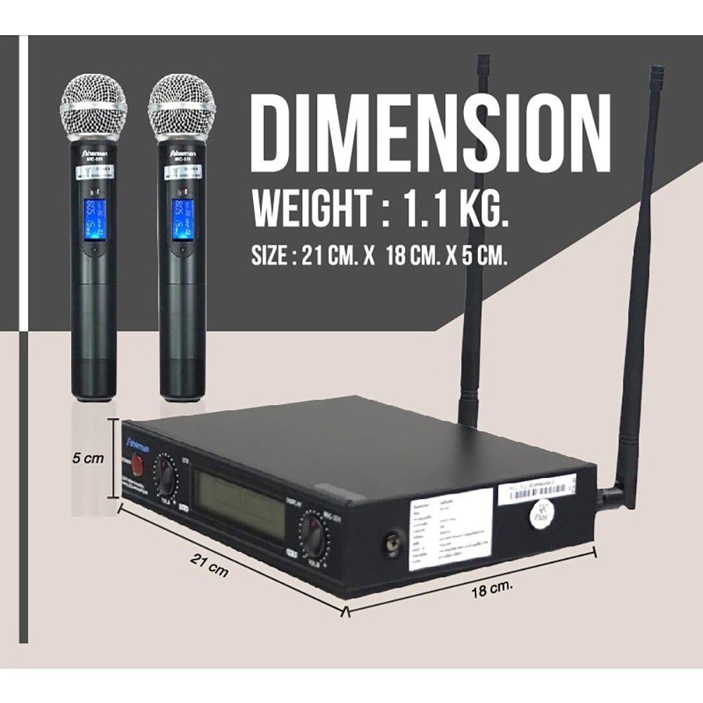 ไมโครโฟนไร้สาย SHERMAN MIC-331