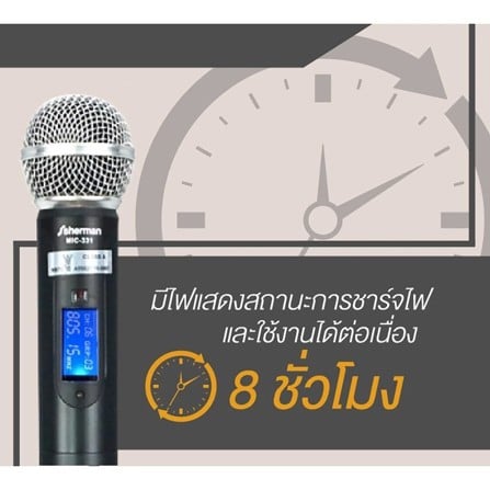 ไมโครโฟนไร้สาย SHERMAN MIC-331_6