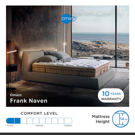 ที่นอนพ็อกเก็ตสปริง 3.5 ฟุต OMAZZ FRANK NAVEN (พร้อมชุดเครื่องนอน 6 ชิ้น)_24