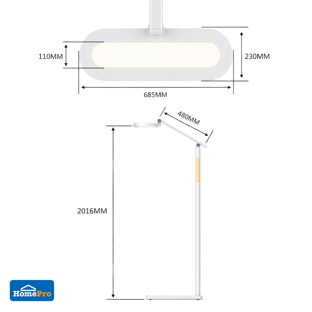 ไฟตั้งพื้น LED CARINI  GY-TZ128 70 วัตต์ สีขาว