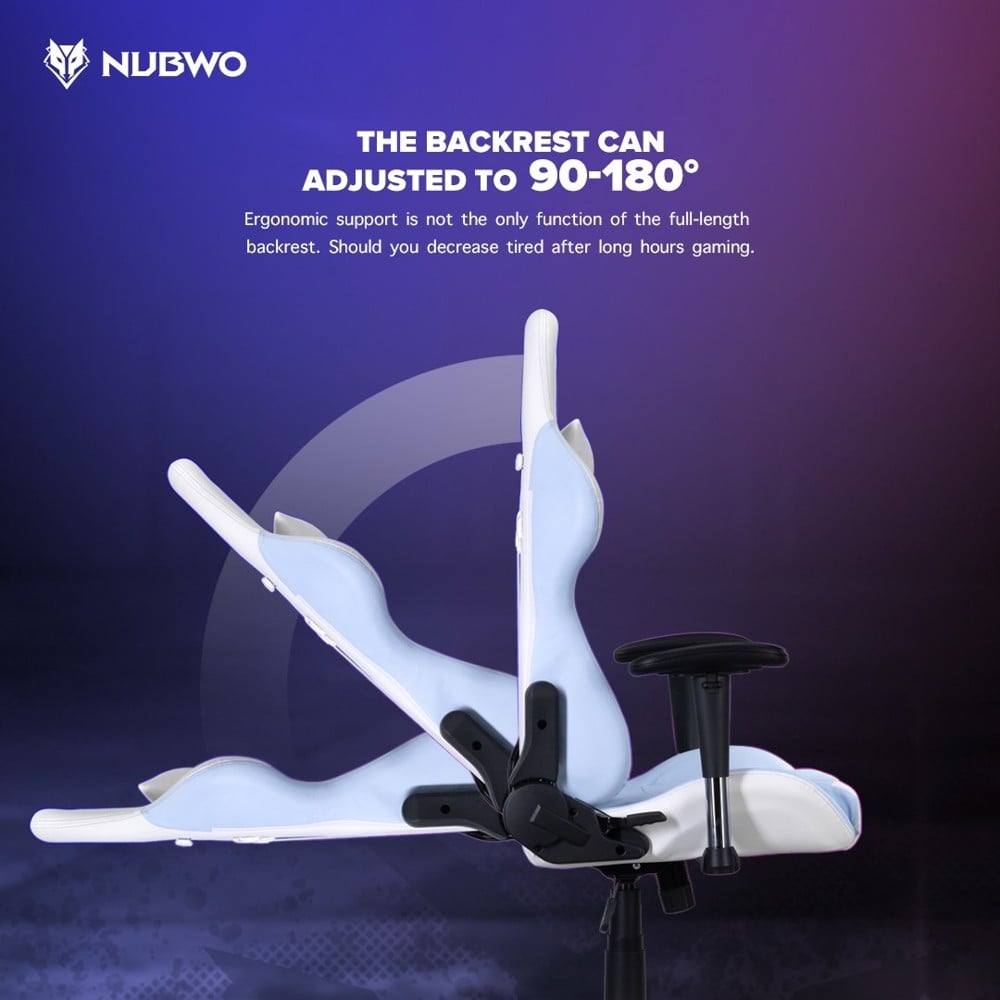 เก้าอี้เกมมิ่ง NUBWO PHENOM NBCH007 สีดำ