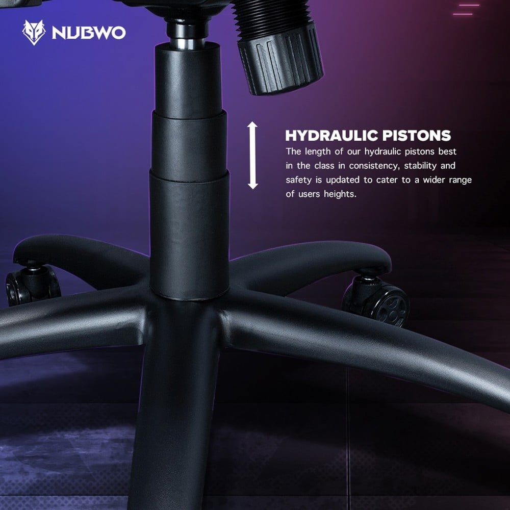 เก้าอี้เกมมิ่ง NUBWO PHENOM NBCH007 สีดำ