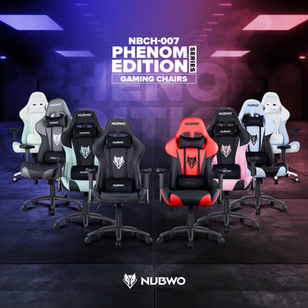 เก้าอี้เกมมิ่ง NUBWO PHENOM NBCH007 สีดำ_4