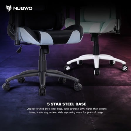 เก้าอี้เกมมิ่ง NUBWO PHENOM NBCH007 สีดำ_6