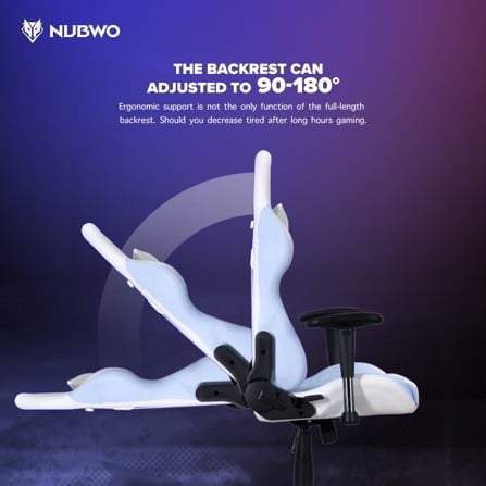 เก้าอี้เกมมิ่ง NUBWO PHENOM NBCH007 สีดำ_9
