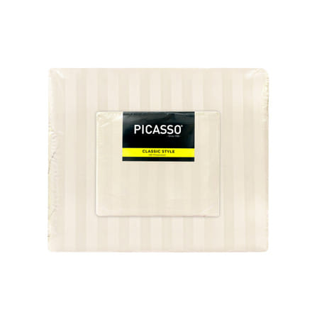 ชุดผ้าปูที่นอน 5 ฟุต (ชุด 6 ชิ้น) PICASSO CLASSIC สี CREAM_4