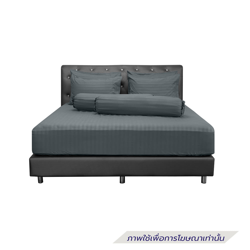 ชุดผ้าปูที่นอน 6 ฟุต (ชุด 5 ชิ้น) PICASSO CLASSIC สี GREY