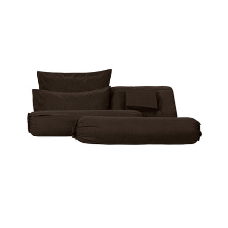 ชุดผ้าปูที่นอน 6 ฟุต (ชุด 6 ชิ้น) PICASSO CLASSIC สี DARK BROWN_1