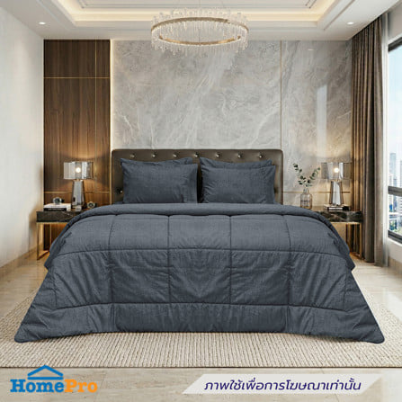 ชุดผ้าปูที่นอน 5 ฟุต (ชุด 6 ชิ้น) PICASSO CLASSIC สี GREY_0