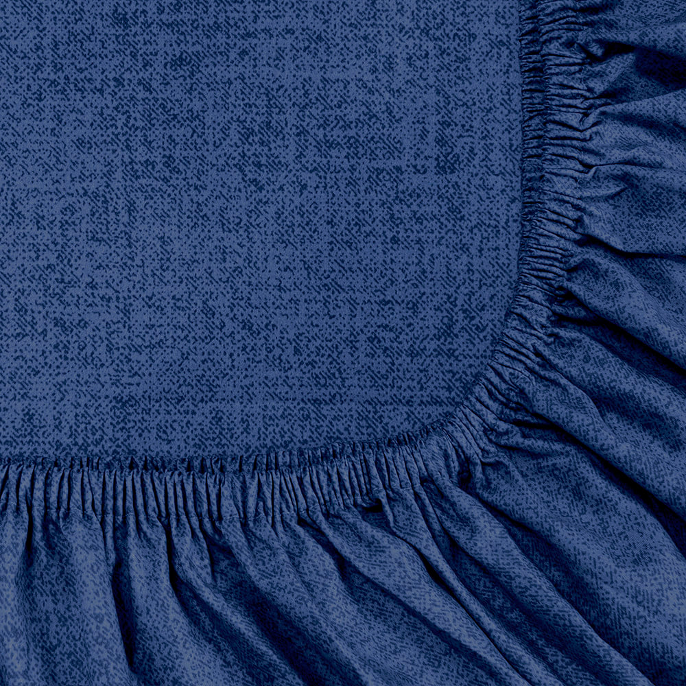 ชุดผ้าปูที่นอน 6 ฟุต (ชุด 6 ชิ้น) PICASSO CLASSIC สี NAVY BLUE