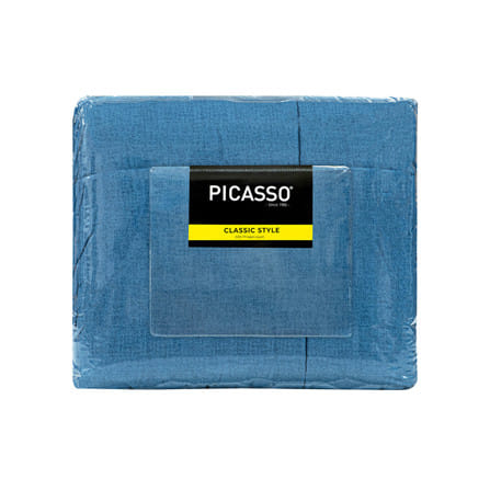 ชุดผ้าปูที่นอน 3.5 ฟุต (ชุด 4 ชิ้น) PICASSO CLASSIC สี BLUE_4